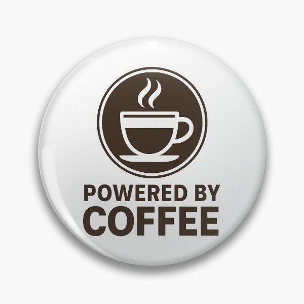 Item preview, Powered by Coffee – Minimalist Brew Emblem designed and sold by 707Store.