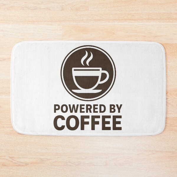 Item preview, Powered by Coffee – Minimalist Brew Emblem designed and sold by 707Store.