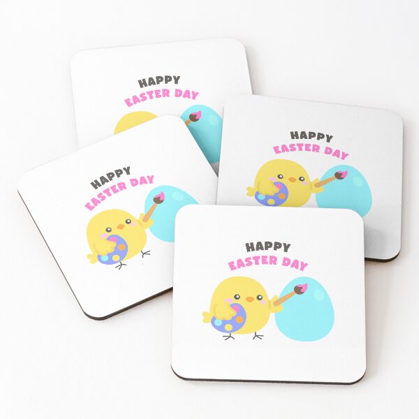Item preview, Happy Easter Day – Cute Chick Painting Giant Egg Sticker designed and sold by BubiStudio.