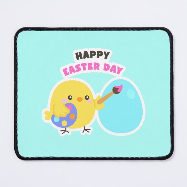 Item preview, Happy Easter Day – Cute Chick Painting Giant Egg Sticker designed and sold by BubiStudio.