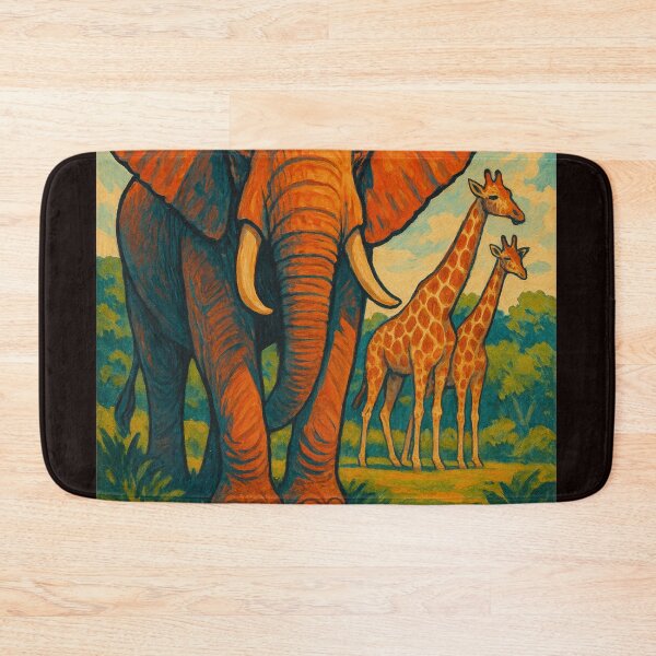 Item preview, Saint Louis Zoo African Wildlife – Elephant and Giraffes designed and sold by Places On Earth.