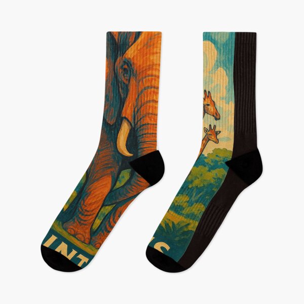 Item preview, Saint Louis Zoo African Wildlife – Elephant and Giraffes designed and sold by Places On Earth.