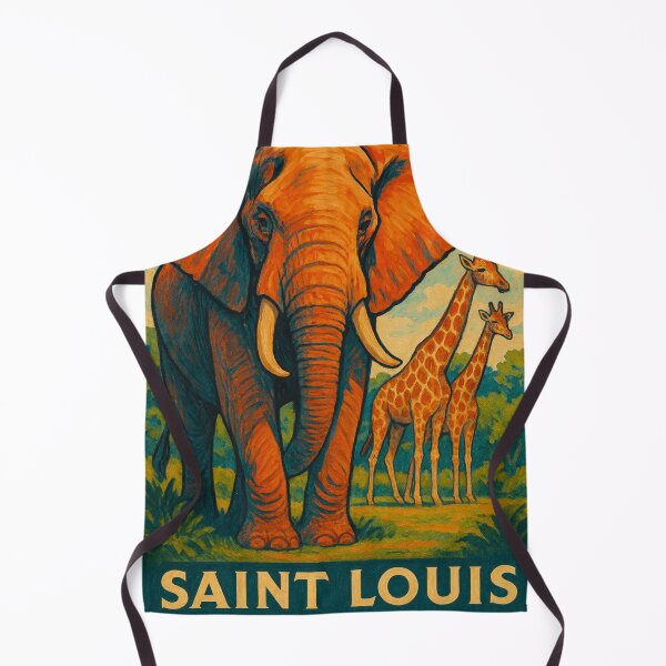 Item preview, Saint Louis Zoo African Wildlife – Elephant and Giraffes designed and sold by Places On Earth.