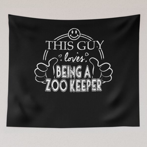 Item preview, Guy Loves Being A Zoo Keeper Zoology Shirt designed and sold by shoppzee.