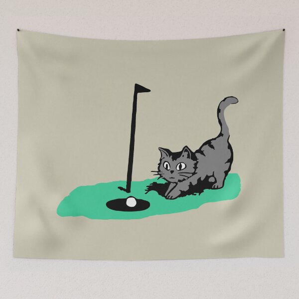 Item preview, Paws Before the Putt: Cat Meets Golf Ball designed and sold by donwillisjrart.