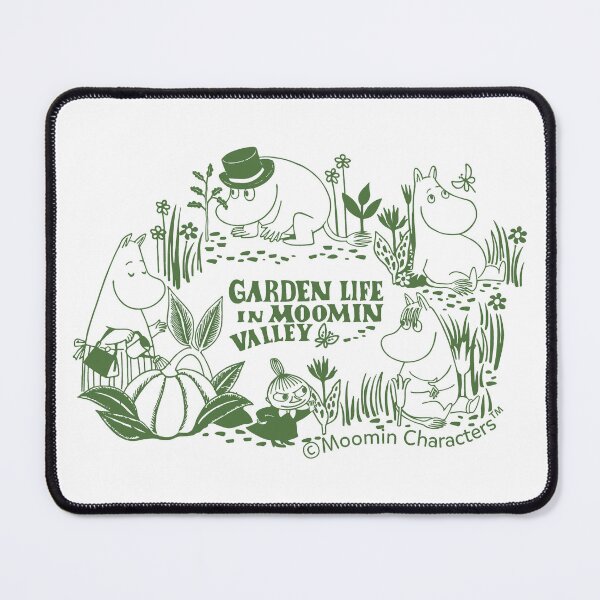 Artikelvorschau, Mumins Garten – Leben im Mumintal – Blumenmuster in Grün entworfen und verkauft von MoominStore.