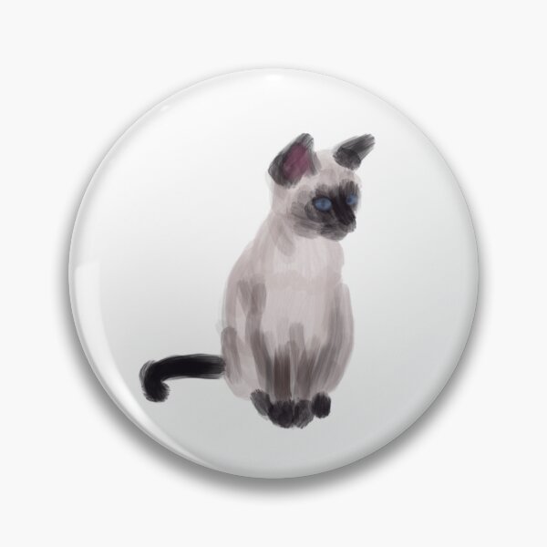 Item preview, Abstract Siamese Cat Painting designed and sold by sociallyawkw.