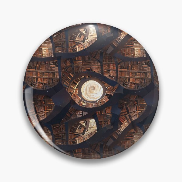 Item preview, Surreal Spiral Library with Illuminated Shelves and Endless Chambers designed and sold by CoolPixels.