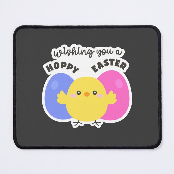 Item preview, Wishing You a Hoppy Easter – Cute Chick with Colorful Eggs Sticker designed and sold by BubiStudio.