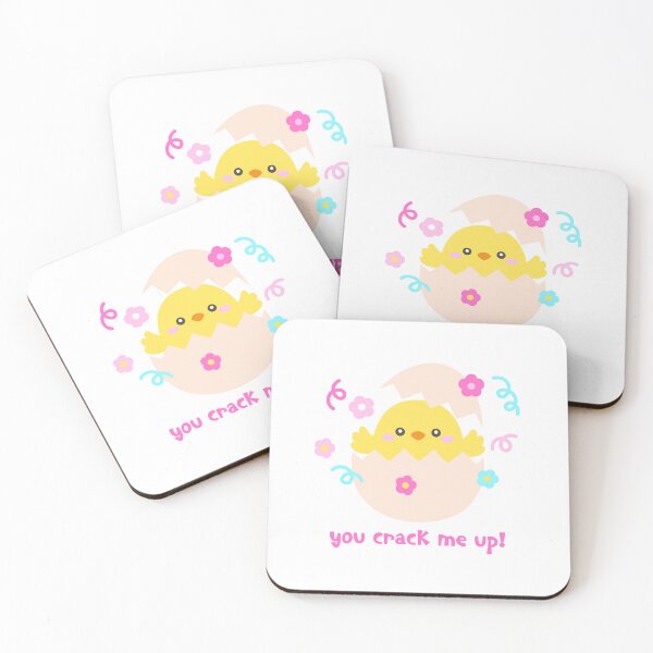 Item preview, You Crack Me Up – Funny Hatching Chick Easter Pun Sticker designed and sold by BubiStudio.