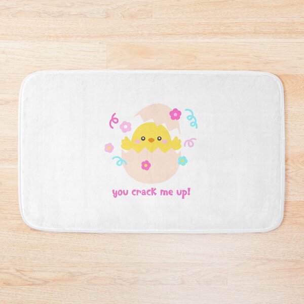 Item preview, You Crack Me Up – Funny Hatching Chick Easter Pun Sticker designed and sold by BubiStudio.