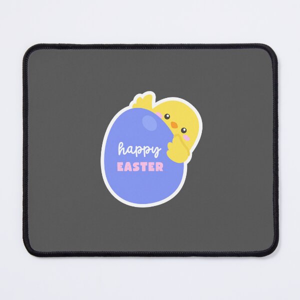 Item preview, Happy Easter – Peekaboo Chick in Blue Eggshell Sticker designed and sold by BubiStudio.
