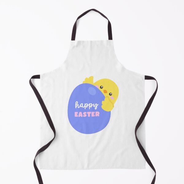 Item preview, Happy Easter – Peekaboo Chick in Blue Eggshell Sticker designed and sold by BubiStudio.