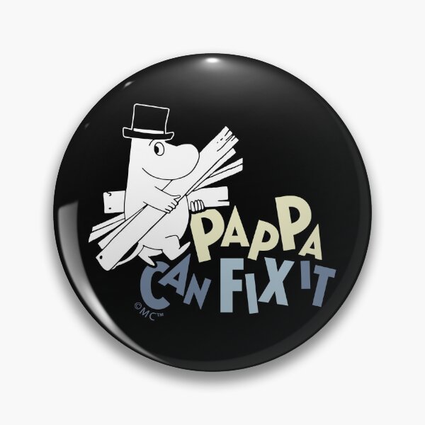 Item preview, Moomin Pappa Can Fix It White Outline designed and sold by MoominStore.