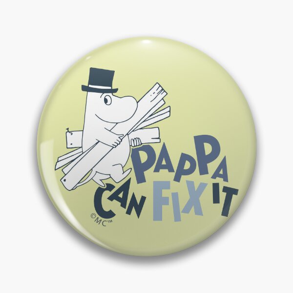Item preview, Moomin Pappa Can Fix It Blue Text designed and sold by MoominStore.