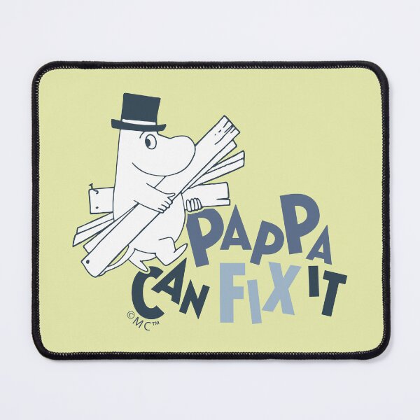 Item preview, Moomin Pappa Can Fix It Blue Text designed and sold by MoominStore.