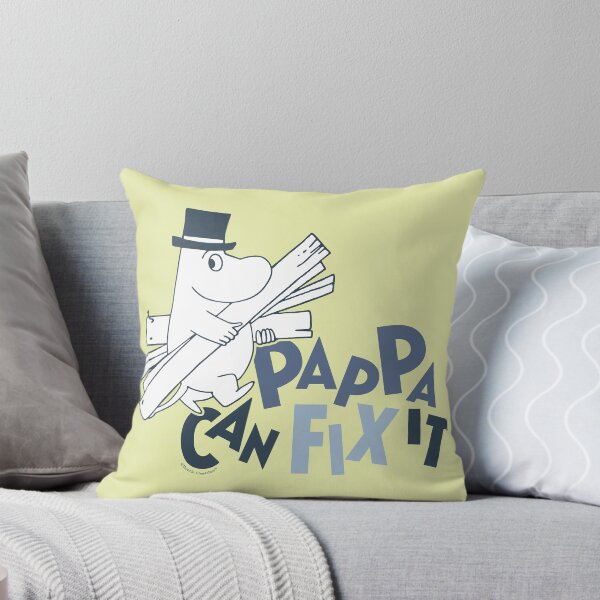 Item preview, Moomin Pappa Can Fix It Blue Text designed and sold by MoominStore.