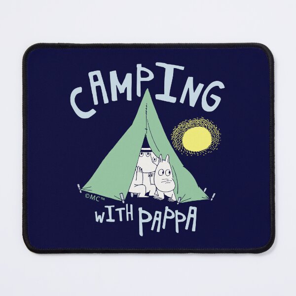 Item preview, Moomin Camping With Pappa Light Outline designed and sold by MoominStore.
