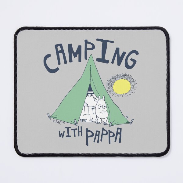 Item preview, Moomin Camping With Pappa Dark Outline designed and sold by MoominStore.