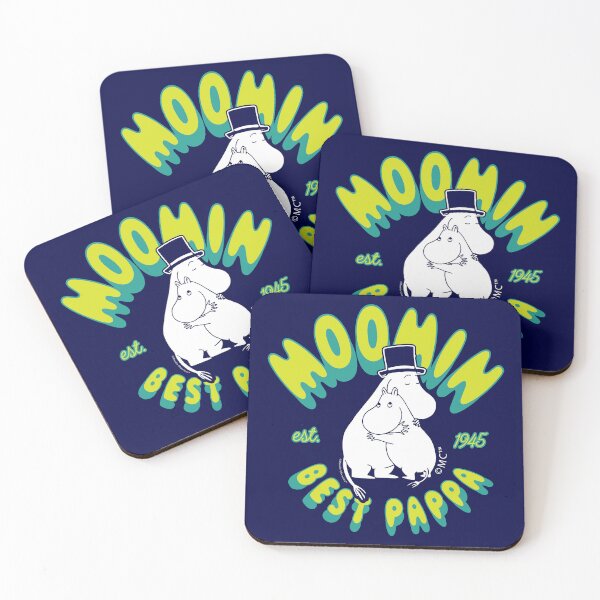 Artikelvorschau, Mumins bester Papa umarmt Mumintroll gelben Text entworfen und verkauft von MoominStore.