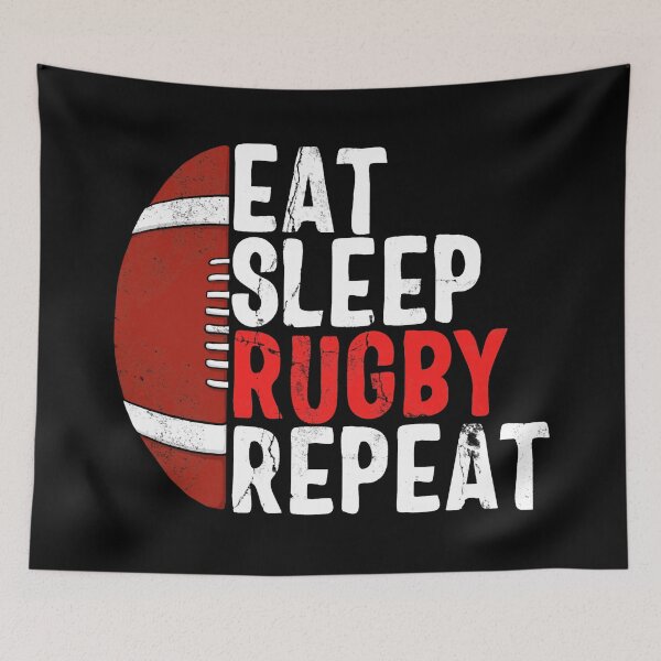 Item preview, Rugby Life - Eat Sleep Repeat Design designed and sold by GabrieSketcham.
