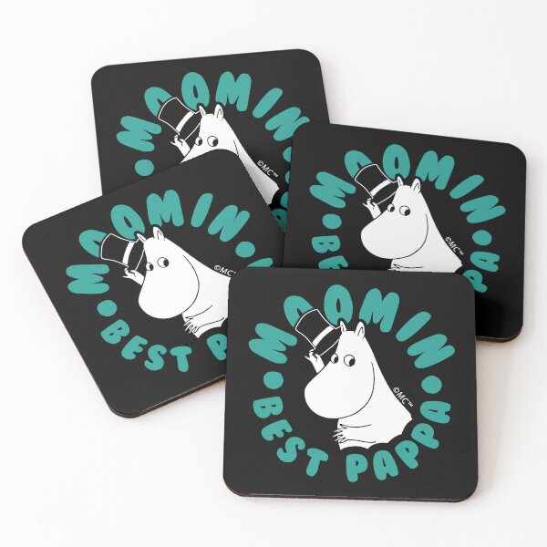 Item preview, Moomin Best Pappa Circle Text White Outline designed and sold by MoominStore.