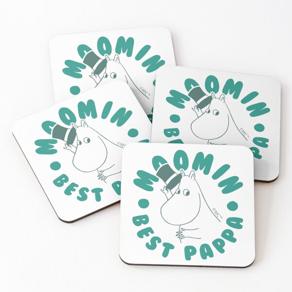 Item preview, Moomin Best Pappa Circle Text Black Outline designed and sold by MoominStore.
