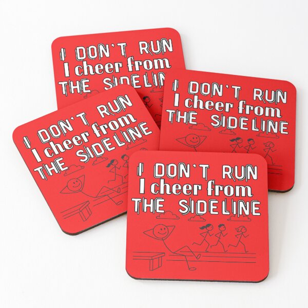 Item preview, I Don't Run I Cheer From The Sideline designed and sold by PrintableHaven.
