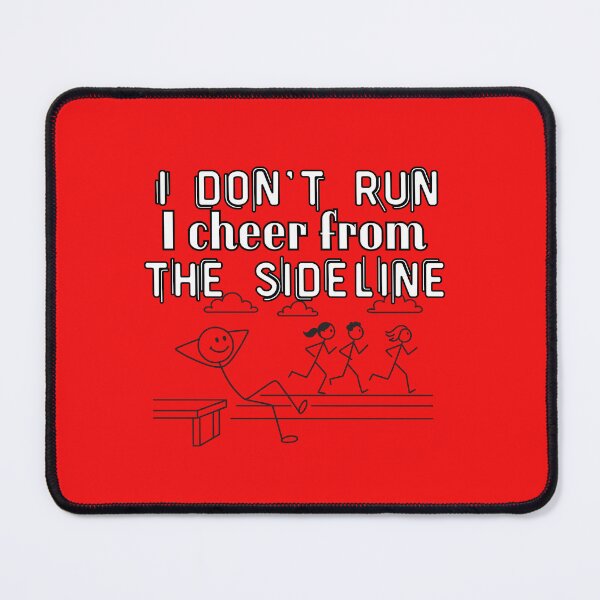 Item preview, I Don't Run I Cheer From The Sideline designed and sold by PrintableHaven.