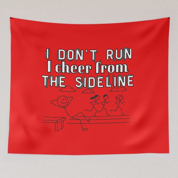 Item preview, I Don't Run I Cheer From The Sideline designed and sold by PrintableHaven.