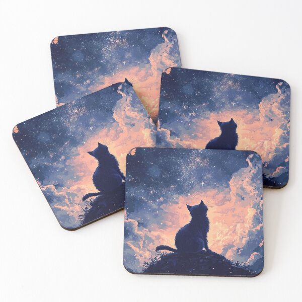 Item preview, Beneath the Starry Sky, a Cat's Dream designed and sold by TeeTribeWear.
