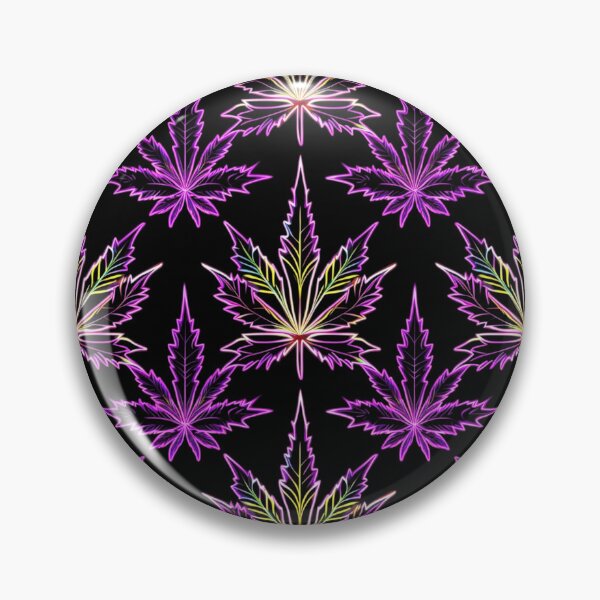 Item preview, Neon Marijuana leaf pattern design designed and sold by EccentricsByE.