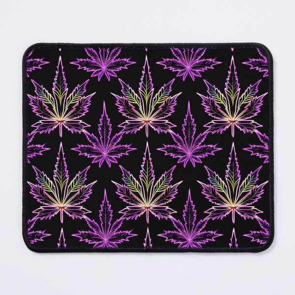 Item preview, Neon Marijuana leaf pattern design designed and sold by EccentricsByE.