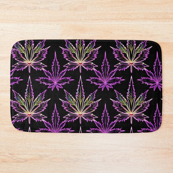 Item preview, Neon Marijuana leaf pattern design designed and sold by EccentricsByE.