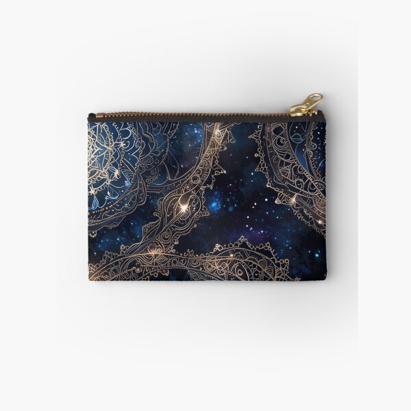 Item preview, Golden Mandala Designs Against a Starry and Mystical Night Sky designed and sold by CoolPixels.