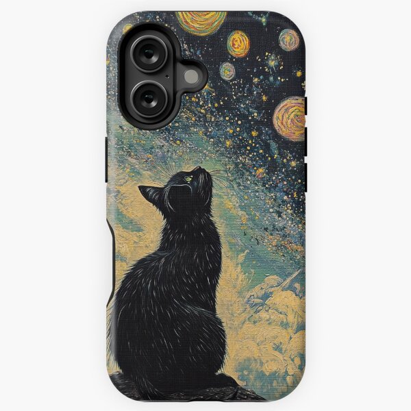 Item preview, The Cat's Gaze into the Starry Infinity designed and sold by TeeTribeWear.