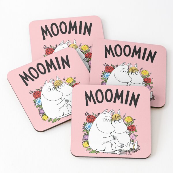 Item preview, Moomin Moomintroll Snorkmaiden Flowers designed and sold by MoominStore.