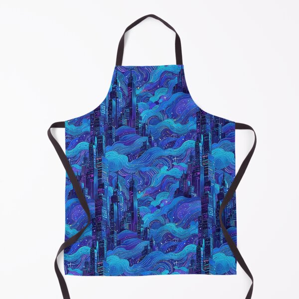 Item preview, Colorful Abstract Night City with Swirling Cloud designed and sold by CoolPixels.