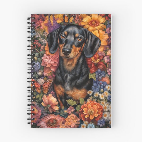 Item preview, Dachshund in Flowers designed and sold by PetsArt.