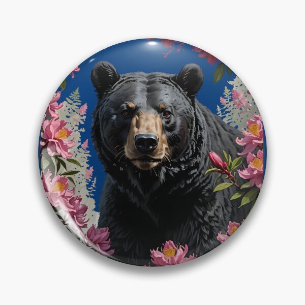 Item preview, West Virginian Bear Surrounded By Rhododendron Flowers designed and sold by taiche.