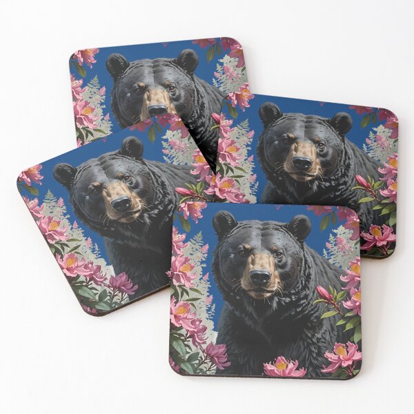 Item preview, West Virginian Bear Surrounded By Rhododendron Flowers designed and sold by taiche.