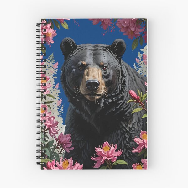 Item preview, West Virginian Bear Surrounded By Rhododendron Flowers designed and sold by taiche.