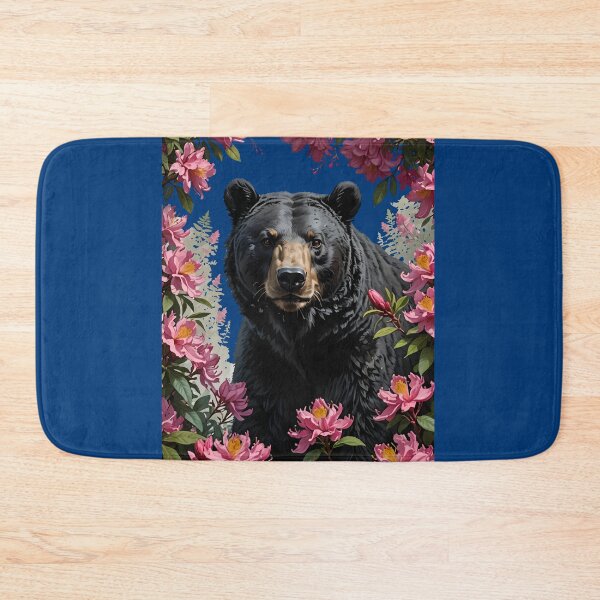 Item preview, West Virginian Bear Surrounded By Rhododendron Flowers designed and sold by taiche.