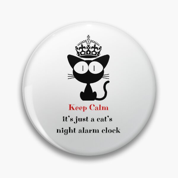 Item preview, Keep Calm it's just a Cat's night Alarm Clock  designed and sold by Alchemy8House.