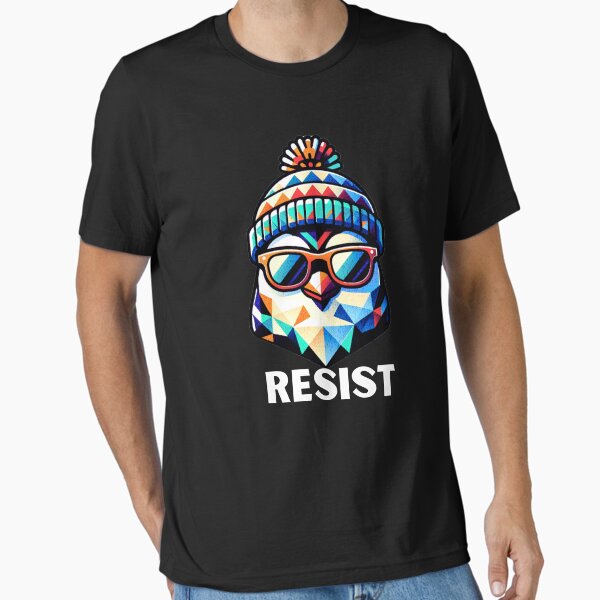 Vista previa del artículo con la obra «Resiste al pingüino», diseñado y vendido por ThereseLyssia.