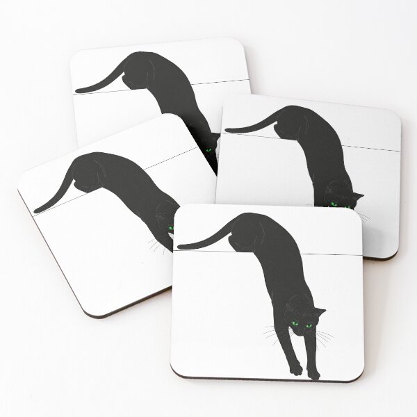 Item preview, Climbing black Cat with Green Eyes designed and sold by MargLandmeter.