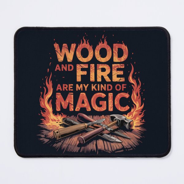 Item preview, Wood and Fire Are My Kind of Magic designed and sold by Jollys-ArtShop.