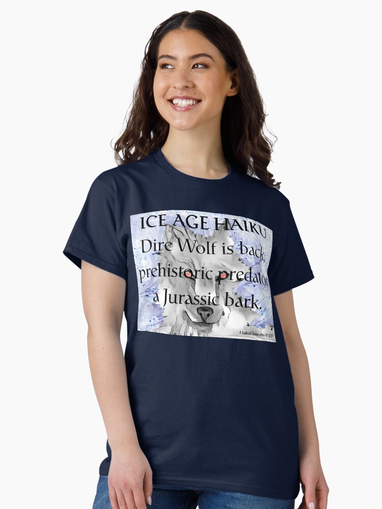 Thumbnail 2 of 7, Classic T-Shirt, Ice Age Haiku designed and sold by EyeMagined.