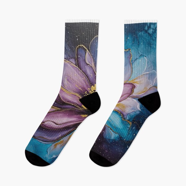 Item preview, Cosmic Bloom Flower April Easter T-Shirts, Fiending Canvas Prints designed and sold by Abstractadorn.