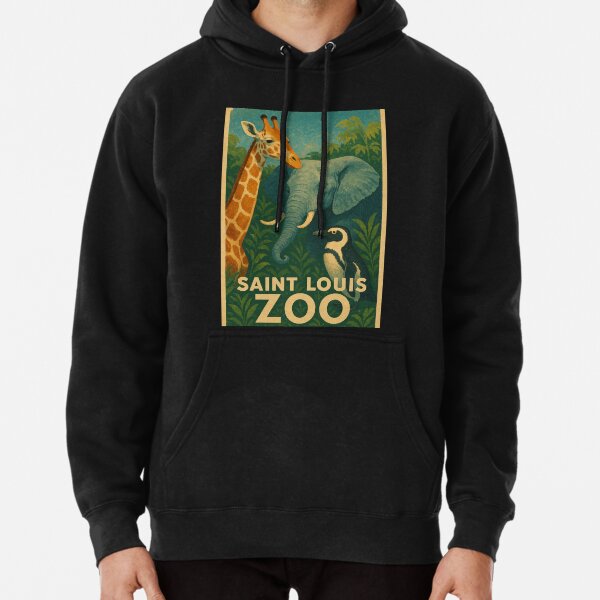 Item preview, Saint Louis Zoo Trio – Giraffe, Elephant, and Penguin designed and sold by Places On Earth.